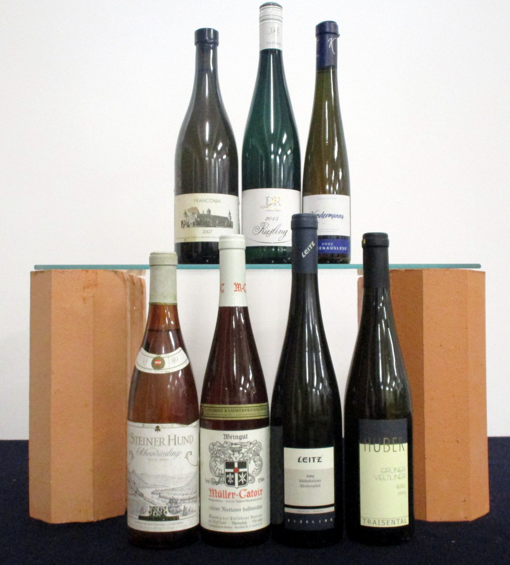 1 bt Steiner Hund Estate bottled Rheinriesling 1980 Morandell vsl bs 1 bt Müller-Catoir Rieslaner