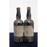 2 bts Grahams Vintage Port 1945 i.n, bs, sl chipped wax, vsl torn labels