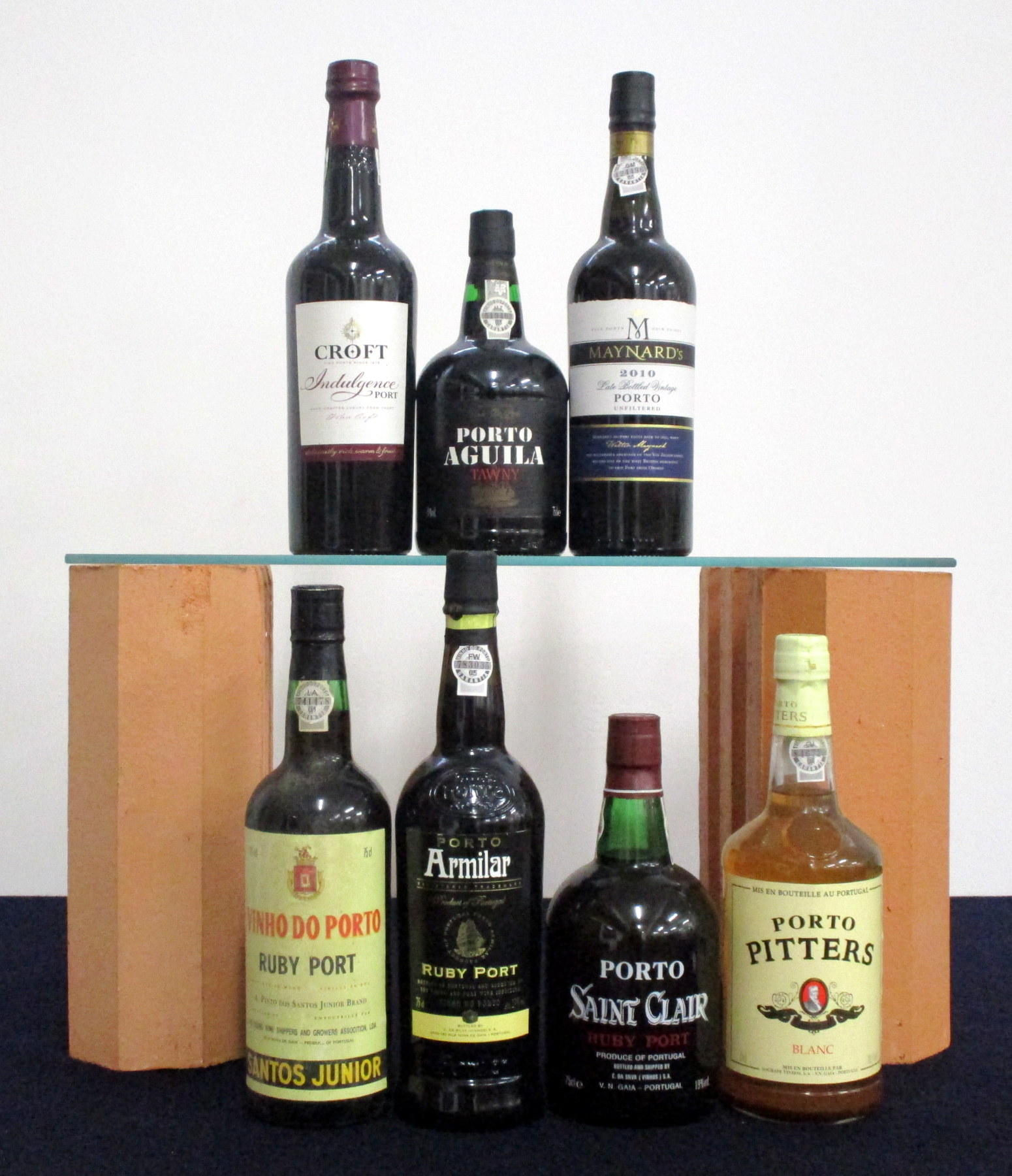 1 bt Croft Indulgence NV 1 bt Porto Aguila Tawny Port NV 1 bt Maynards Unfiltered LBV Port 2010 1 bt