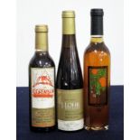 1 hf bt Essensia Orange Muscat Sweet Dessert Wine 1988 i.n 1 hf bt J. Lohr Estates Bay Mist Late