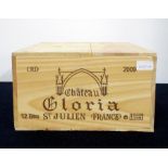 12 bts Ch. Gloria 2009 owc St-Julien, Cru Bourgeois Superieur