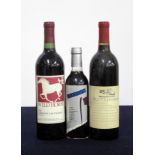 1 bt Wild Horse Cabernet Sauvignon Paso Robles 1988 i.n 1 hf bt Elysium Black Muscat Sweet Dessert