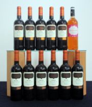 11 bts Marqués de Aldeanueva Rioja Crianza 2012 1 bt Monasterio Viejo Soto de Oñatil Vino Rosado