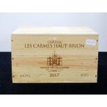 6 bts Ch. Les Carmes Haut-Brion 2017 owc Pessac-Léognan Grand Vin de Graves