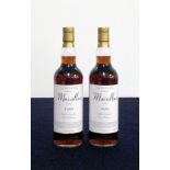 2 bts Macallan 1989 Single Malt Scotch Whisky 1989 bottled 2010 at cask strength 54.6% Private