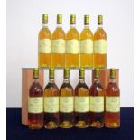 11 bts Ch. Suduiraut 1988 Sauternes, 1er Cru Classé 1 hf/i.n, 10 i.n, vsl bs