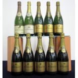 1 bt De Venoge Blanc de Blancs Extra Quality 1976 sl bs, sl torn label 1 bt De Venoge Blanc de