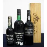 1 hf bt Fonseca 1970 Finest Vintage Port base of neck 1 bt Fonseca 1970 Finest Vintage Port base