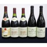 2 bts Châteauneuf du Pape 1992 François Pacquet i.n, ts 1 bt Châteauneuf du Pape 2003 E. Guigal hf/