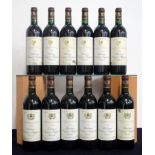 12 bts Ch. Beau-Séjour Becot 1996 owc- sl damaged St-Émilion, Grand Cru Classé 3 hf/i.n, 9 i.n, sl