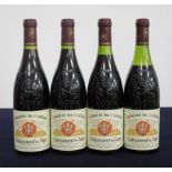 4 bts Châteauneuf du Pape 1990 Dom du Cailloux 2 i.n, 1 us, 1 lms (showing signs of historical