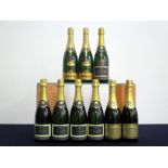 2 bts Pommery Brut Millésime 1990 1 bt Jacquart Brut Mosaique Millésime 1996 4 bts Jacquart Brut