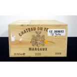 v 12 bts Ch. du Têrtre 2009 owc Margaux, 5me Cru Classé