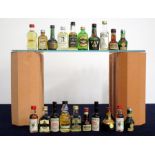 20 Assorted Miniatures incl:- Whisky, Brandy and Liqueurs