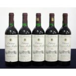 5 bts Ch. Prieuré-Lichine 1986 Cantenac (Margaux) 4me Cru Classé i.n