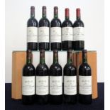 2 bts Ch. Bel-Air, Lagrave 1985 Moulis-En-Médoc Cru Bourgeois i.n 8 bts Ch. Haut-Gardère 1996