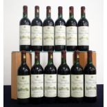 12 bts Ch. Prieuré-Lichine 1989 Cantenac (Margaux) 4me Cru Classé 3 vts, 7 ts, 2 us/ts