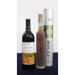 1 bt Yili River Vineyard Vin Rouge 2003 1 375-ml bt Tonhwa Ice Wine NV Original Tube OT oc Above one