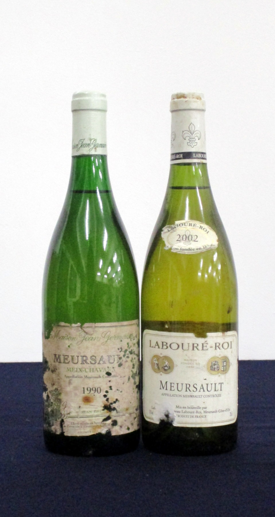 1 bt Meursault Meix-Chavaux 1990 Maison Jean Germain us, bs/cdl 1 bt Meursault Labouré-Roi 2002