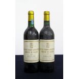 2 bts Ch. Pichon Lalande 1989 Pauillac, 2me Cru Classé hf/i.n, ts, sl bs