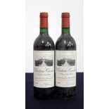 2 bts Ch. Canon 1989 St-Émilion, 1er Grand Cru Classé i.n, bs