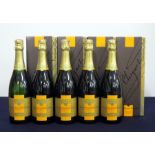 5 bts Veuve Clicquot Ponsardin Vintage Champagne 2004 individual presentation case x 4