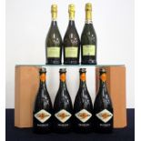 3 bts La Marca Prosecco di Conegliano Valdobbiadene NV 4 bt IL Cortigiano Prosecco Veneto NV Above