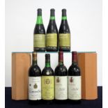 1 bt Bod. Bilbainas Viña Pomal Rioja Reserva Especial 1952 lms, sl bs sl torn label 2 bts Bod.