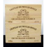 v 12 bts Ch. Moulin Rouge Haut-Médoc Cru Bourgeois Superieur 2018 owc (2 x 6)