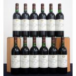 12 bts Ch. Sociando-Mallet 1988 owc Haut-Médoc, Cru Grand Bourgeois 1 hf 6 i.n, 4 vts, 1 us/ts