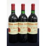 3 bts Ch. Figeac 1989 St-Émilion, 1er Grand Cru Classé 1 hf, 2 i.n, vsl dstl