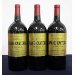 3 dbl magnums Ch. Brane-Cantenac 2005 owc Cantenac (Margaux) 2me Cru Classé hf/i.n