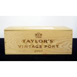 6 bts Taylor's 2007 Vintage Port owc