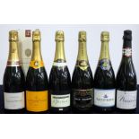 1 bt Laurent-Perrier NV Brut Champagne oc 1 bt Veuve-Clicquot Ponsardin Brut Champagne NV 1 bt