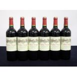 6 bts Ch. Calon-Ségur 2004 St-Estephe, 3me Cru Classé, 5 hf/i.n, 1 i.n, sl nicks to rear labels