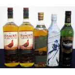 2 litre bts The Famous Grouse Blended Scotch Whisky 1 70-cl bt Glenfiddich 12 YO Special Reserve