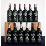 V 12 bts Calem Quinta Da Foz 1982 Vintage Port owc (pt lid) 10 i.n, 2 base of neck, UK import