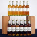 12 hf bts Ch. Lafaurie-Peyraguey 2001 Bommes (Sauternes) 1er Cru Classé vts, sl nicks to rear