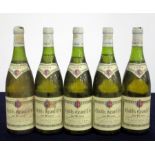 5 bts Chablis Grand Cru Les Preuses 1984 A Regnard et Fils 2 ts, 1 us/ts, 2 ms, sl bs, sl stl, sl