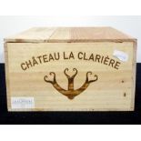 12 bts Ch. Clarière 2018 owc Castillon Côtes de Bordeaux,