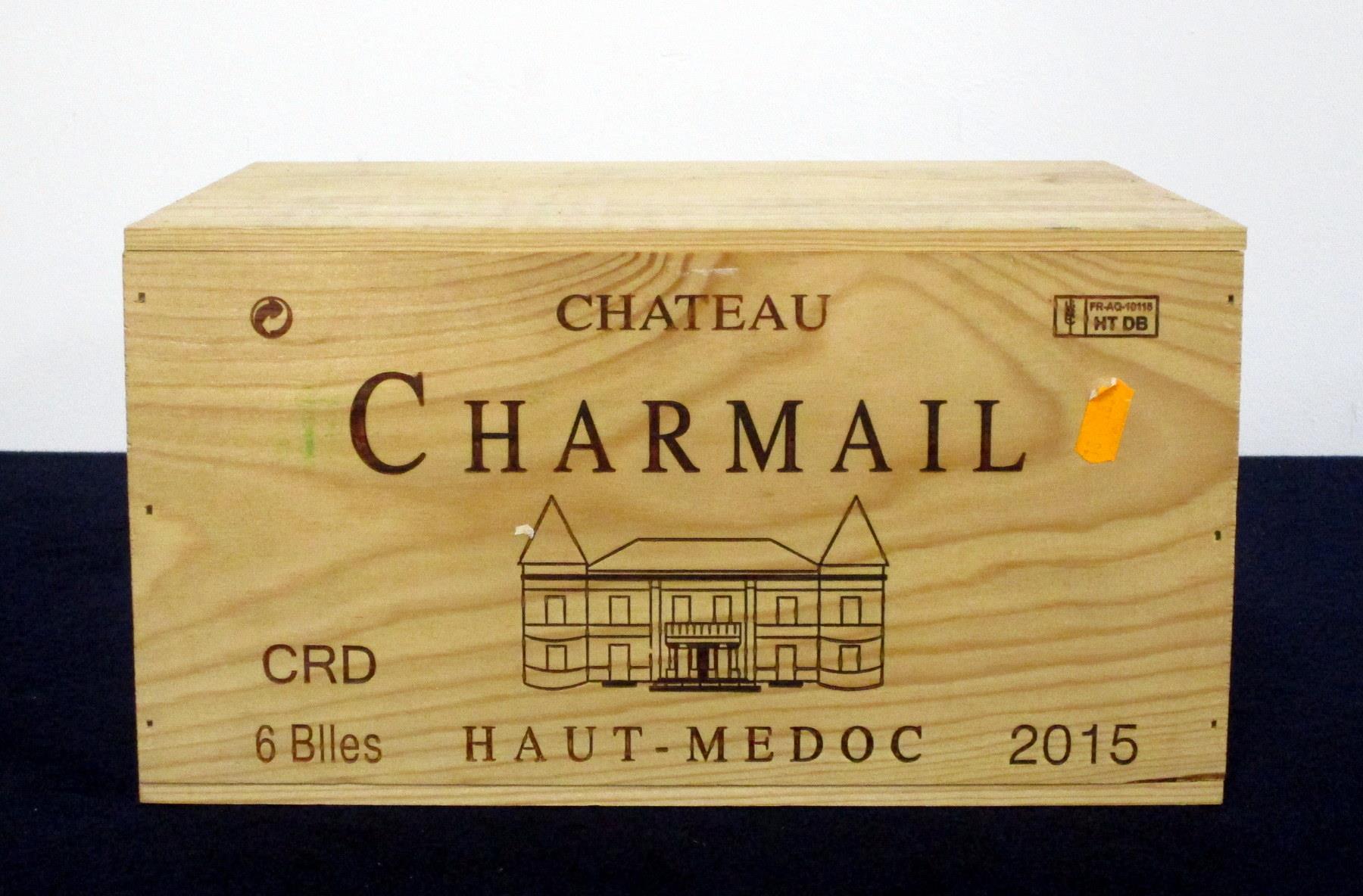 6 bts Ch. Charmail 2015 owc Haut-Médoc, Cru Bourgeois