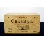 6 bts Ch. Charmail 2015 owc Haut-Médoc, Cru Bourgeois