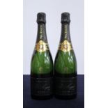 2 bts Pol Roger Vintage Brut Champagne 2008 sl nicks to rear labels