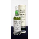 1 75-cl bt Laphroaig 10 YO Single Islay Malt Scotch Whisky 40% original tube, sl damage to capsule