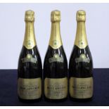 3 bts Bollinger Grande Année Vintage Brut Champagne 1985