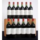 V 12 bts Ch. Haut-Bages Libéral 1983 owc Pauillac, 5me Cru Classé 1 i.n, 2 vts, 8 ts, 1 us