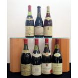 1 bt Nuits-St-Georges Vaucrains 1955 Hallgarten Frères ms, aged label 1 bt Nuits-St-Georges