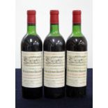 3 bts Ch. Bellefont-Belcier 1972 oc St-Émilion Grand Cru 1 us, 2 ms, glue banded