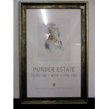 A Coloured Print - Ponder Estate 'The Drover' Print Michael Ponder Olive Oil Wine, Fine Art,