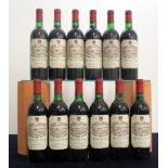 12 bts Ch. La Clotte 1976 St-Émilion, Grand Cru Classé, 5 i.n, 4 vts, 1 ts, 1 us/ts, 1 us, sl bs